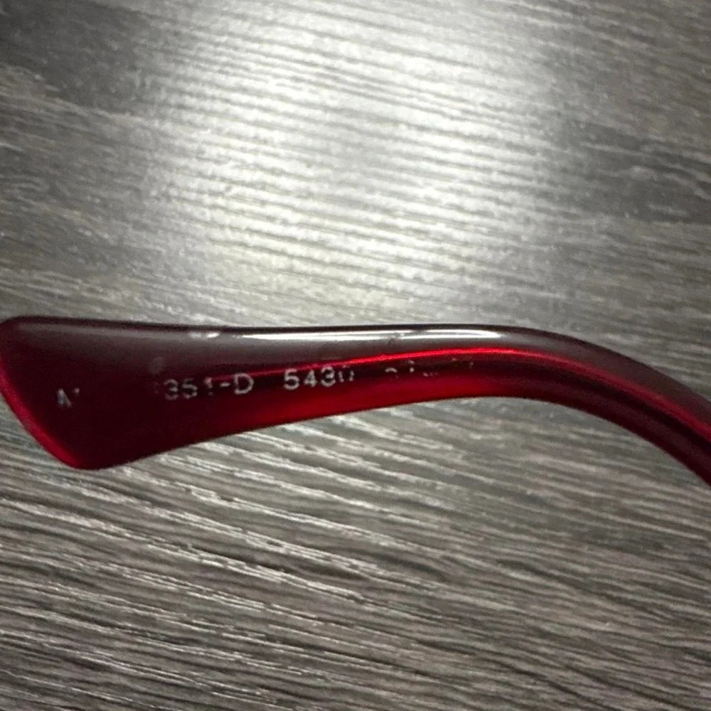 Versace Women's Transparent Red Eyeglasses 53-7-140 frames Model VE3351-D 5430